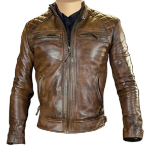 Roan Distressed Brown moto leather jacket  (6)