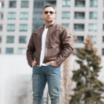 Plain black moto style jacket - Image 3