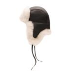 Sheepskin Shearling Brown Aviator Hat