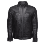 Wilder Black Leather Jacket With Removable Hoodie - Image 2