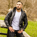 Castillos bomber Winter Leather Jacket with Real fox fur hoodie - Image 2