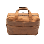 Tan Leather Briefcase laptop Bag - Image 2