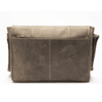 Men's brown leather laptop messenger bag - Image 3