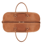 Tan Brown Leather Duffle - Image 3