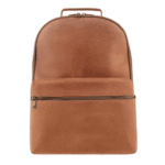 Tan Brown Leather Backpack