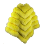 Women's Yellow Fox Fur Cape/ Poncho - Image 4