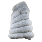 Women's White Fox Fur Cape/ Poncho - Image 2