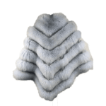 Women's White Fox Fur Cape/ Poncho - Image 3
