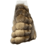 Women's Natural golden Fox Fur Cape/ Poncho - Image 2