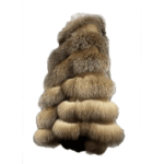 Women's Natural golden Fox Fur Cape/ Poncho - Image 3