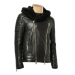 Sundown Biker jacket with fur hoodie - Image 2