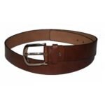 Casual brown wide leather belt - Image 2