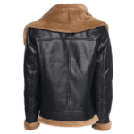 Graysen black Aviator bomber shearling jacket - Image 3