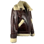 Terry Gretzky Vintage Oxblood bomber jacket with double collar - Image 5
