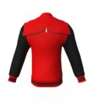 Red Varsity Letterman Jacket with Black Sleeves - Image 3