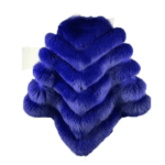 Women's Blue Fox Fur Cape/ Poncho - Image 4