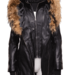 Ulva Fur Trimmed women's parka coat with Real fox fur hoodie - Image 3