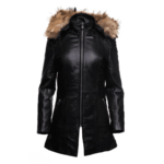 Jazmyn's long Winter coat with real fox fur hoodie - Image 2