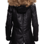 Jazmyn's long Winter coat with real fox fur hoodie - Image 3