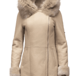 Gracie’s Hooded Sheepskin Shearling Jacket With Fox Fur - Image 3