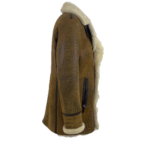 Tyler's Distressed Shearling Trench Coat - Image 3
