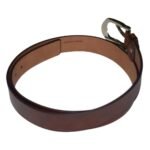 Casual brown wide leather belt - Image 3