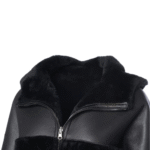 Elena black Reversible shearling jacket - Image 5