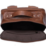 Burch's Vintage Brown Laptop Backpack - Image 3