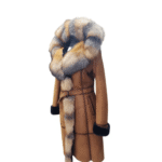 Ellie's shearling hooded coat with crystal fox fur - Image 2
