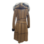 Ellie's shearling hooded coat with crystal fox fur - Image 4