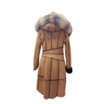 Ellie's shearling hooded coat with crystal fox fur - Image 5
