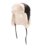 Sheepskin Shearling Brown Aviator Hat - Image 4
