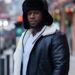 Sheepskin Shearling Black Aviator Hat - Image 4