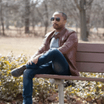 Plain black moto style jacket - Image 4