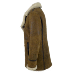 Tyler's Distressed Shearling Trench Coat - Image 4