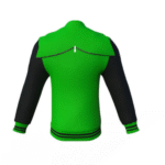 Light Green Varsity Letterman Jacket with Black Sleeves - Image 3