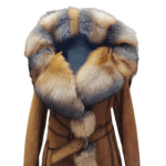 Ellie's shearling hooded coat with crystal fox fur - Image 3