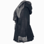 Michelle Toscana Shearling Jacket with Hood - Image 2