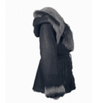 Michelle Toscana Shearling Jacket with Hood - Image 4