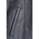 Bandit Black Cafe Racer Heavy Leather Jacket - Image 5