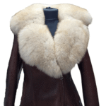 Gianna's brown shearling fur coat - Image 3