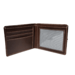 Burgundy Bi-fold Horsehide Leather wallet - Image 3