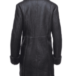 Shaunna’s Buttoned 3/4 Length Shearling Coat - Image 3