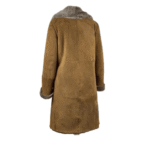 Sabina Tobacco Long Shearling Coat - Image 4