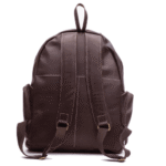 Dark Brown Slim Laptop Backpack - Image 2