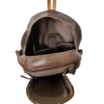 Dark Brown Slim Laptop Backpack - Image 3