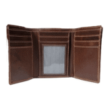 Brown Tri-fold Horsehide Leather wallet - Image 2