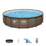 Coleman Power Steel 22′ x 52 Round Above Ground Pool Set