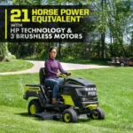 Brushless 80V Hp 46-Inch Cordless Lawn Tractor Battery Powered - Image 9