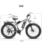 Ridstar E26 Pro Dual Motor 2000W 48V 23AH/ / E26 1000W 48V 15.6AH E-Bike - Image 2